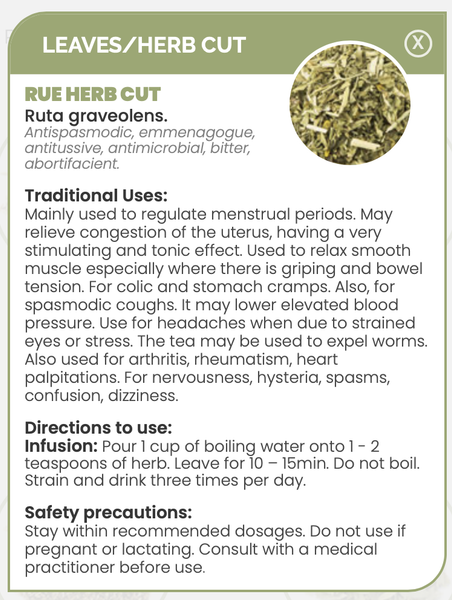 Pharma Germania Rue Herb Cut