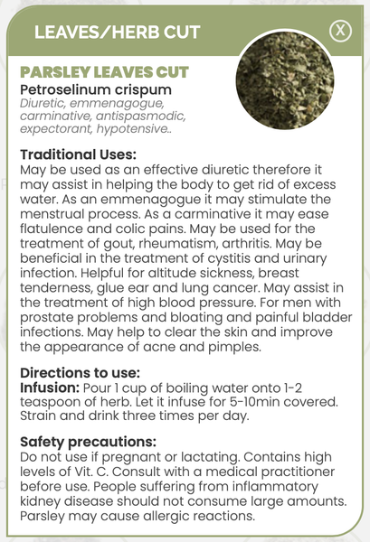 Pharma Germania Parsley Leaves Cut