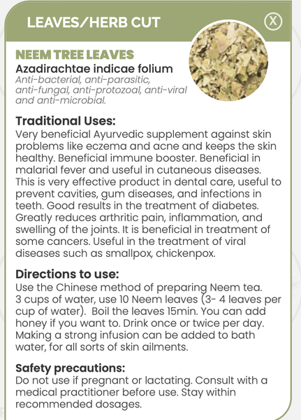 Pharma Germania Neem Herb Cut – Eirene Health Shop